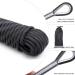 XINSHUNCAN 12mm Outdoor Climbing Rope - Static Rock Climbing & Tree Rappelling - Nylon Rope for Ice Climbing & Fire Rescue - 32ft with Steel Hooks - Buy Online on SooperMarket.com