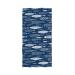 Naanle Stylish Realistic Underwater Shoal of Fish Soft Highly Absorbent Large Hand Towels Multipurpose for Bathroom, Hotel, Gym and Spa (16" x 30",Navy Blue) Fishes
