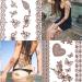 Brown Henna Temporary Tattoo Stickers - Waterproof Lace Designs for Women - Festive Party Favors - 5 Sheets - Buy Online on SooperMarket.com