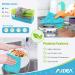 100-Pack AIDEA Microfiber Cleaning Cloths | Lint-Free, Highly Absorbent | for House, Kitchen, Car, Window | 12in.x12in. | Streak-Free Cleaning Solution - Buy Online on SooperMarket.com
