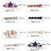 Minimalist CZ White Pearl Hair Clips with Champagne Brown Crystal Barrettes - Handmade Bridal Hair Accessories for Women and Teens - Buy Online on SooperMarket.com