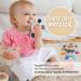Organic Wooden and Silicone Baby Teething Toy Rings for Natural Pain Relief (Khaki) - Buy Online on SooperMarket.com