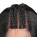 Joedir 13x4x4 Lace Front Wig - Long Straight Black Wig with Baby Hair Synthetic High-Temperature Resistant 180% Density - 76 CM - Buy Online on SooperMarket.com