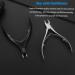 FERYES 1/2 Jaw Cuticle Cutters - Professional Stainless Steel Nail Cuticle Clippers in Black - Buy Online on SooperMarket.com