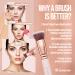 Flat Top Kabuki Foundation Brush | Premium Makeup Face Brush for Liquid, Cream, Powder | Blending, Buffing, Stippling | Pro Quality Synthetic Dense Bristles - Rose - Buy Online on SooperMarket.com