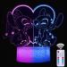Stitch lamp 2-in-1 characters two-tone light 3D illusion lilo stitch night light children touch with remote control bedside lamp remark chreibtable lamp gadget Christmas birthday gift Lilo et stitch