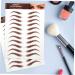MUSISALY 5 Sheets Eyebrow Stickers Eyebrows Makeup Sticker Peel off Eyebrow Sticker Eyebrow Waterproof - Buy Online on SooperMarket.com
