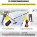 Window Cleaning Pole photovoltaic cleaner Window Cleaning Poles Water Fed Pole Kit Water Fed Cleaning System 3-In-1 Aluminum Outdoor Window Cleaner Water Fed Brush W/Squeegee 55cm Brush Head 4M/13FT - Buy Online on SooperMarket.com