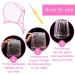 6-Piece Highlight Hair Cap Set with Needles | Salon Hair Coloring & Highlighting Dye Cap Kit | Hairdressing Tool in Purple, Blue, Pink - Buy Online on SooperMarket.com
