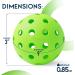 Pickleball Ball Set | USAPA Approved Professional Balls for Tournament Play | 6 Pack Green, 40 Holes, Outdoor Court Design - Buy Online on SooperMarket.com