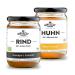 Biological bone broth (6x500ml) Set: 3xrind + 3xhuhn Long cooked Valuable nutritional values Bone broth Bone broth beef + chicken 500 ml (6 Pack)