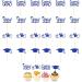 JINGLING Graduation Cake Toppers 24 Piece Graduation Cupcake Toppers Glitter Class of 2023 Graduation Caps Cupcake Picks for Party Cake Decorations Blue - Buy Online on SooperMarket.com
