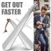 OneKoo Stainless Steel Shoe Horn Set - Long and Short Metal Shoe Horns for Men, Women, Kids, Seniors - Portable Travel Shoe Helper - Buy Online on SooperMarket.com