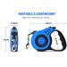 Pets Playground Retractable Dog Lead | Glow in the Dark Reflective Puppy Leash | Long Strong Heavy Duty Blue Lead - 5M - Buy Online on SooperMarket.com
