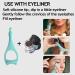 SHANPIN Silicone Winged Eyeliner Stencil and Mascara Guard - Mermaid Design | Reusable Cosmetic Tool for Perfect Eye Makeup - Buy Online on SooperMarket.com