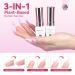 SAVILAND Builder Nail Gel - Clear Pink Thickening Gel with Castor Oil & Vitamin E | LED Cured Hard Gel for Home Nail Care & Strengthening - Buy Online on SooperMarket.com