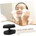 FOYTOKI Face Brush Face Exfoliator Facial Cleansing Brush Exfoliator Facial Wash Brush Facial Scrubber Exfoliator Facial Cleansing Brush for Blackhead Silicone Face Cleansing Brush 6.50X6.50X4.00CM Black - Buy Online on SooperMarket.com