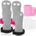 Amrta Gymnastics Grips Wristbands Sets for Girls Youth Kids 2 Pair Palm Protection Equipment with Wrist Support, Gymnastic Bar Grip Gloves Set Weightlifting Sports Workout Small Pink-Black