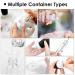 Silicone Travel Bottles Set - TSA Approved Travel Containers for Liquids Ideal for Shampoo Lotion Shower Gel - Refillable Empty Bottles (16) - Buy Online on SooperMarket.com