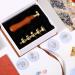 Chrisfall 6 Pcs Floral Wax Seal Stamp Set for Wedding Greeting Cards - Botanical Sealing Stamper Kit with Wooden Handle and Brass Head - Buy Online on SooperMarket.com