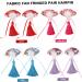 minkissy 3 Pairs Scalloped Tassel Hair Clip Toddler Hairpin Japanese-style Fabric Purple - Buy Online on SooperMarket.com