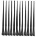 MUSISALY 12pcs Angled Eyebrow Brush Flat Concealer Brush Concealer Brush Blender Brush 15.5x1.2x0.6cm Black