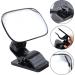 360 Adjustable Baby Car Mirror | Shatterproof Rearview Safety Mirror with Clip | Wide Angle Convex Mirror for Rear Kids, Babies, Infants - Buy Online on SooperMarket.com