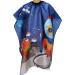 Ccbeauty Waterproof Hairdressing Cap for Kids | Adjustable Children's Hair Cutting Apron | Blue Space Pattern Toddler Hairdresser Slop - Buy Online on SooperMarket.com