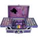 Lip Smacker Wish Makeup Traincase 50-pieces Kids Make-up Set for Girls with Colorful Lip and Face Palettes Nail Polishes Hair Accessories and Mirror Disney Princess Gifts for Endless Creativity