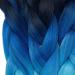 Tess Braids Extensions Blue 60 cm | Jumbo KanCalon Hair for Box Braids | 100g #48 Ombre - Premium Quality Hair Extensions - Buy Online on SooperMarket.com