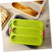 HOMSFOU 2 Pcs 3 Bread Silicone Mold Bread Pan Forms Silicone Bread Baking Trays Silicone Baking Mold Silicone Molds Loaf Pan Bread Baking Tin White Silica Gel Cake Second Generation Toast 34.5x24cmx2pcs Whitex2pcs - Buy Online on SooperMarket.com