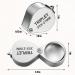 3 Piece Jewelers Eye Loupe Set - 10X, 20X, 30X Pocket Magnifying Glass for Jewelry, Coins, Gems, Stamps, Watches - Silver - Buy Online on SooperMarket.com