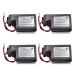 4 Pack 6V MR-BAT6V1SET 2CR17335A WK17 Battery for M80 Driver J4 servo System 1800mAh with White Plug
