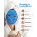 Meto Ice Face Mask - Reduce Puffiness and Dark Circles - Hot Cold Gel Beads Compress for Women - Face Spa Treatment for Pressure Headaches and Skin Care (Blue) - Buy Online on SooperMarket.com