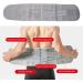 XL Gray Elastic Back Bandage - Adjustable & Breathable Lumbar Support for Lower Back Pain Relief | Ideal for Sports & Daily Use - International Shipping Available - Buy Online on SooperMarket.com