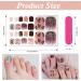 JSRQT 12 Sheets Toenail Polish Stickers Diamond Glitter Full Wrap Toe Nail Art Stickers Decals for Women Girls Self Adhesive Nail Stickers Manicure with Nail File Nail Stickers Strip for Feet DIY - Buy Online on SooperMarket.com