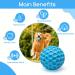 Nobleza Indestructible Dog Ball - 8cm Natural Rubber Squeaky Interactive Toy for Dogs | Robust & Durable - Buy Online on SooperMarket.com