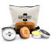 Bart format 4-part beard care set Glatt maker-including beard balam (60ml) + beard brush + beard comb + cultural bag-high-quality set for daily beard care-ideal for men