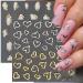 Dornail 6 Sheets 5D Crystal Nail Stickers | Irregular Geometric Frames & Heart Designs | Self-Adhesive Nail Art Accessories for Women - Buy Online on SooperMarket.com