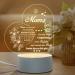 Juratar Mother's Day gift for mom by daughter son Led Lampe Nachtesicht Personalized Mama Gift Birthday Gift for Mama (Heart)