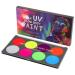 CCbeauty Pro Large UV Glow Face Body Paint Palette - 8 Neon Colors, Water-Based, Non-Toxic, Washable Halloween Makeup for Kids & Adults - Buy Online on SooperMarket.com