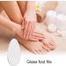Veeteah Heel Scrubber - Glass Callus Remover - Clear in-Shower Foot Scrubber Callus Remover Pedicure Foot File for Smoothing Feet Dead Skin Egg - Buy Online on SooperMarket.com
