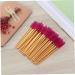 KALLORY 50 Pcs Colored Mascara Lash Bonder Mascara Black Eyelash Mascara Brush Eyelash Brush Stick Make up 50 Pcs Rose - Buy Online on SooperMarket.com