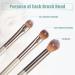 VOCOSTE 2pcs Double-ended Makeup Brush Kit - Under Eye Concealer & Highlighter Eyeshadow Brush | Premium Wooden Handle Smudger Tool for Flawless Makeup - Buy Online on SooperMarket.com