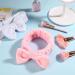 GOTH Perhk 4 Pack Spa Bowknot Hair Bands Coral Fleece Makeup Headband Elastic Head Wrap for Washing Face Shower Yoga Sports Skincare(Beige Pink Blue Navy Blue) - Buy Online on SooperMarket.com