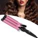3 Barrel Curling Iron Wand Adjustable Hair Curler Waver Crimper 110V 240V Fast Heating Easy Temperature Adjustment Hair Styling Suitable for Wavy Hairstyles (22mm) - Buy Online on SooperMarket.com