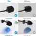 Toilet Bowl Brush Holder Set: 2 Pack Modern Deep Cleaning Bathroom Toilet Scrubber with Caddy for rv - Rim Decorative Accessories Cleaner Brushes for Toilet - Bronze A-bronze - Buy Online on SooperMarket.com