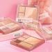 COLORGRAM Multi Cube Palette - 5 Colors Eye Shadow - Matte & Glitter Shades - K-Drama Makeup - Daily Natural Girlish Eye Makeup - #02 Romantic Cube - Buy Online on SooperMarket.com