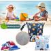 Wet Bag HOTLIKE Dry Wet Bag 3 PCS Nappy Bag for Cloth Diapers Travel Bag Organiser Waterproof Reusable Produce Bags with Handle and 2 Zipper Pockets Wet Suit Bag for Trip Beach Daycare Gym (Black) - Buy Online on SooperMarket.com