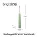 Brightline Rechargeable Sonic Electric Toothbrush ADA Accepted | Adjustable Intensity & Timer | Mint Green - 1 Count - Buy Online on SooperMarket.com
